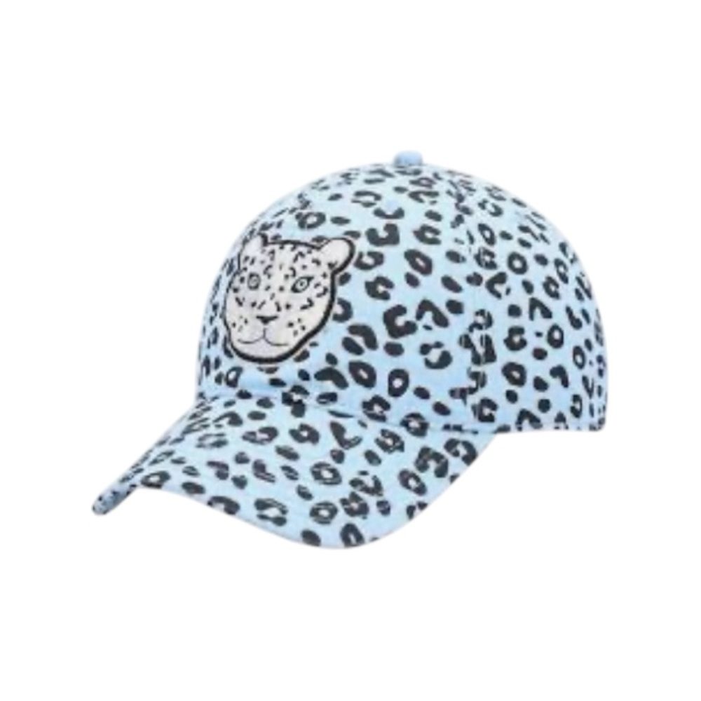 Explore By Lids Endangered Species Dad Adjustable Blue Leopard Print Hat OFS